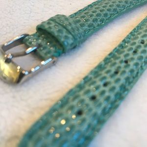 Michele NWOT Genuine Lizard Watchband Lizard Sz 16